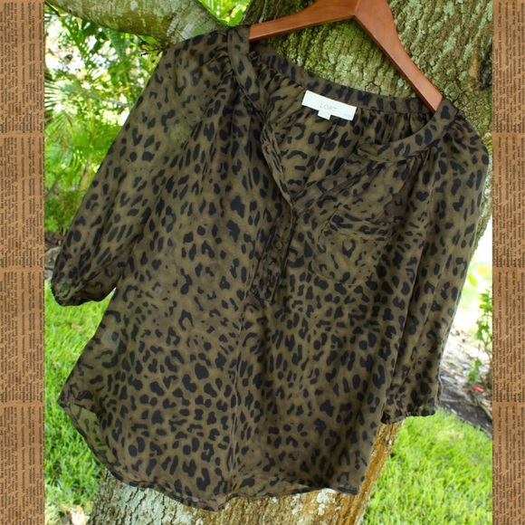 LOFT Tops - Loft Leopard Blouse